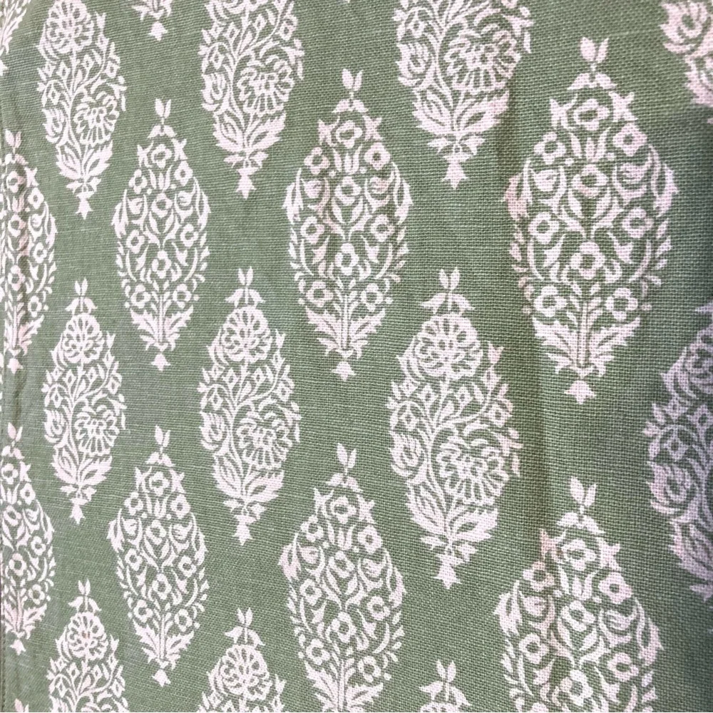 POTTERY BARN Linen Cotton Set of 2 Mediterranean Indian Placemats 20 x 14 in